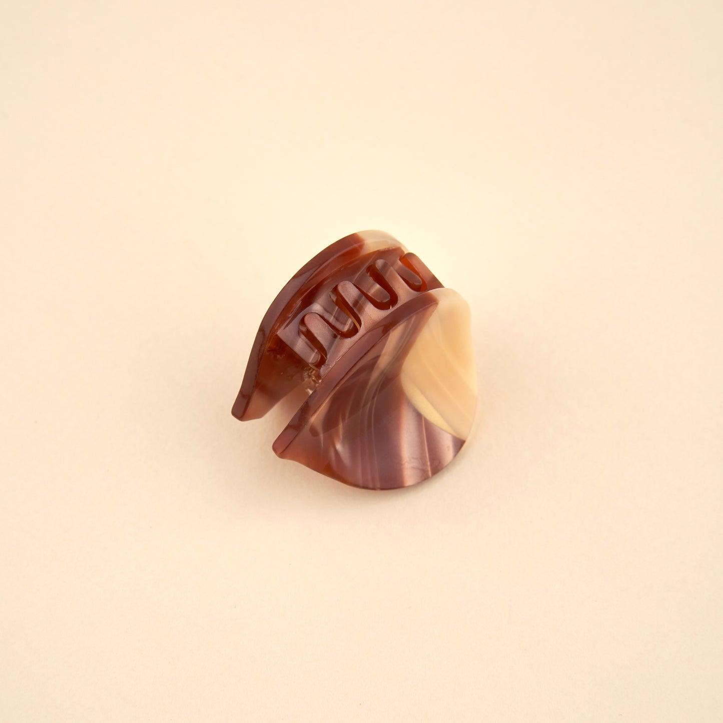 Mini pince à cheveux Châtaigne