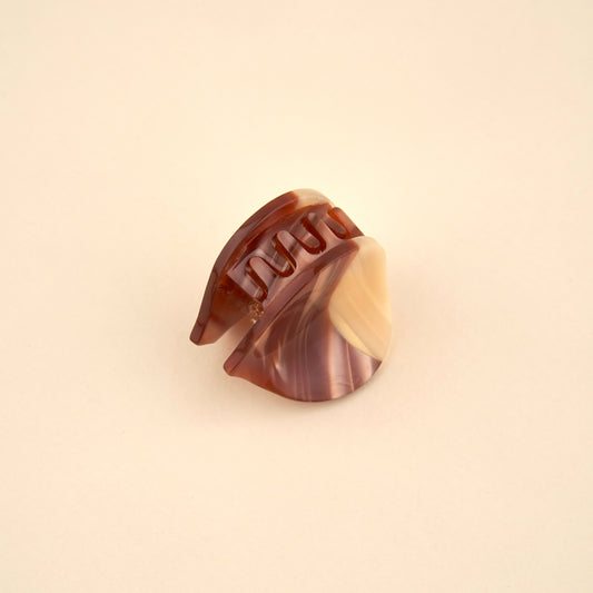 Mini pince à cheveux Châtaigne