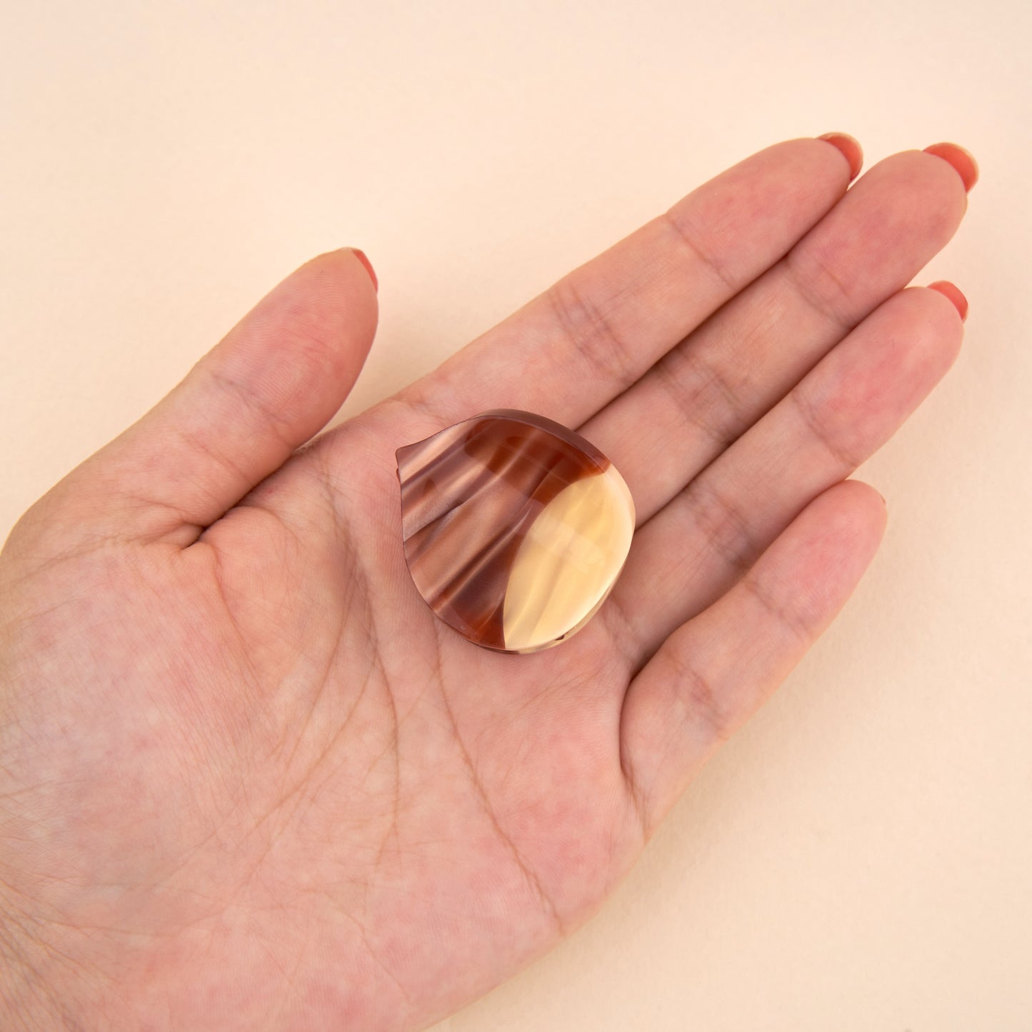 Mini pince à cheveux Châtaigne