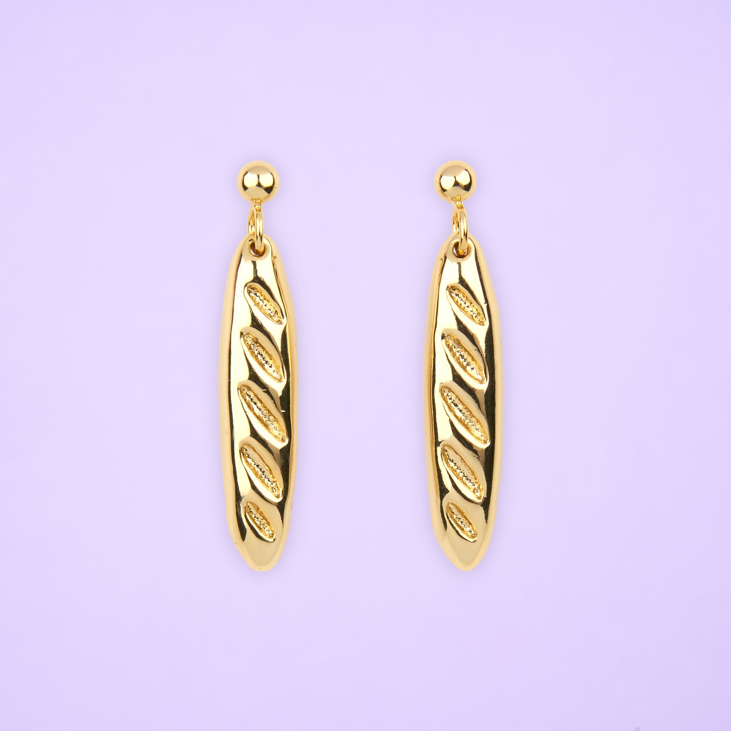 Boucles d'oreilles Baguette