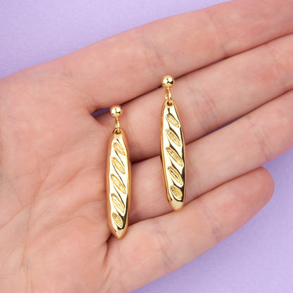 Boucles d'oreilles Baguette