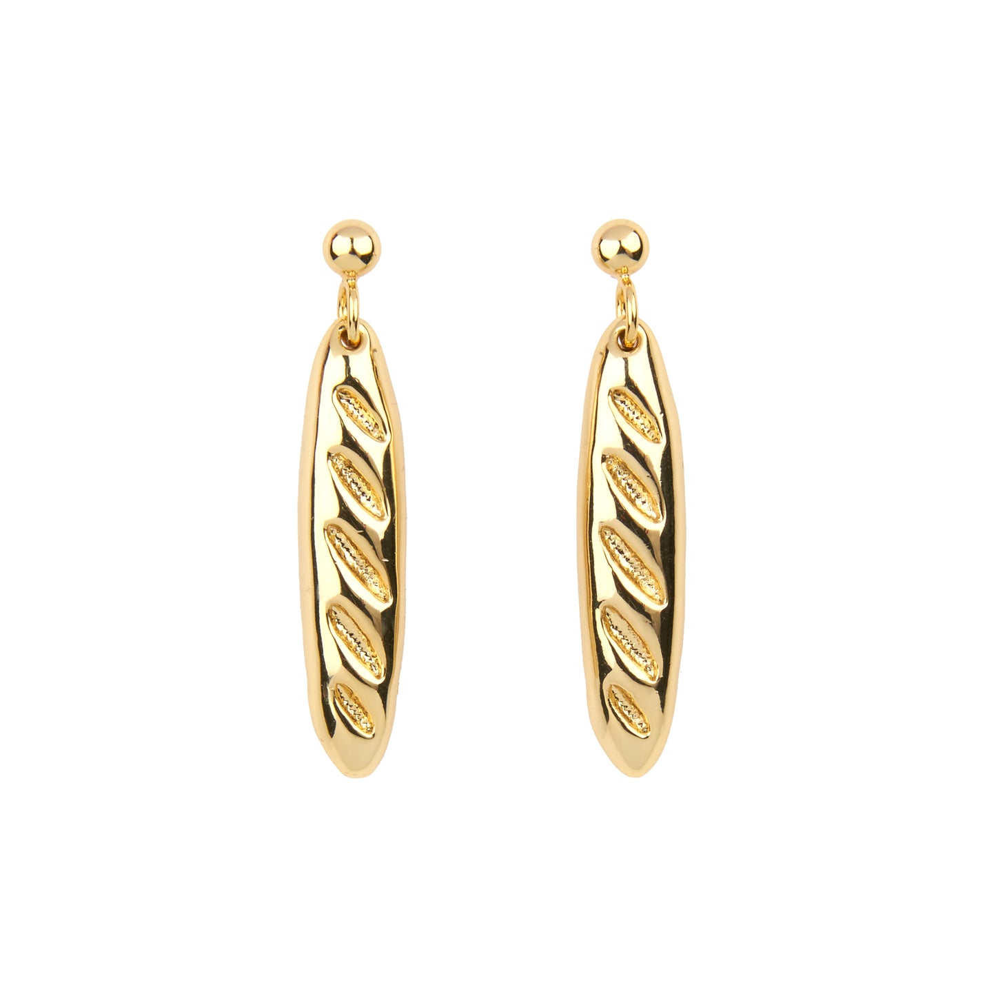 Boucles d'oreilles Baguette