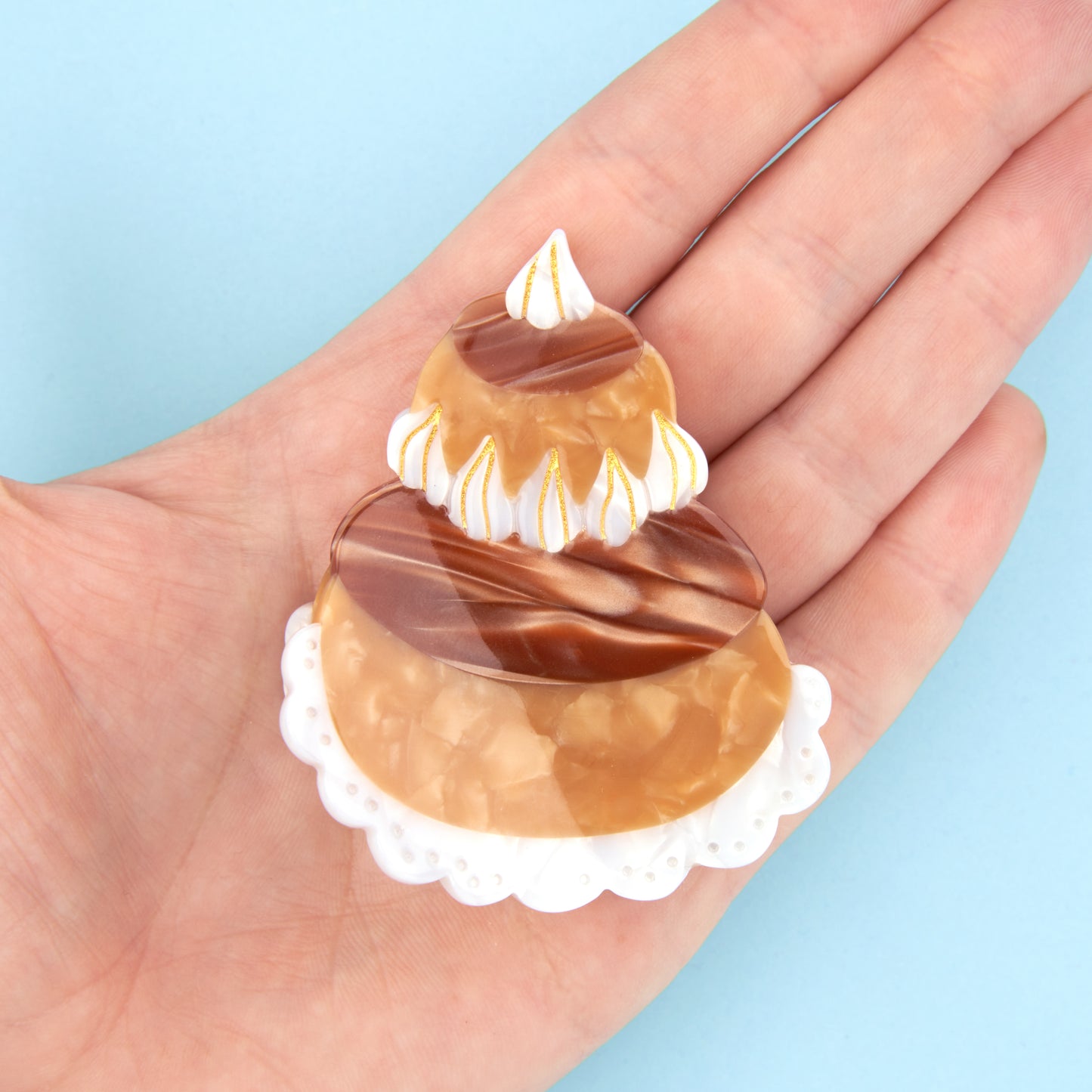 Religieuse Pastry Hair Claw