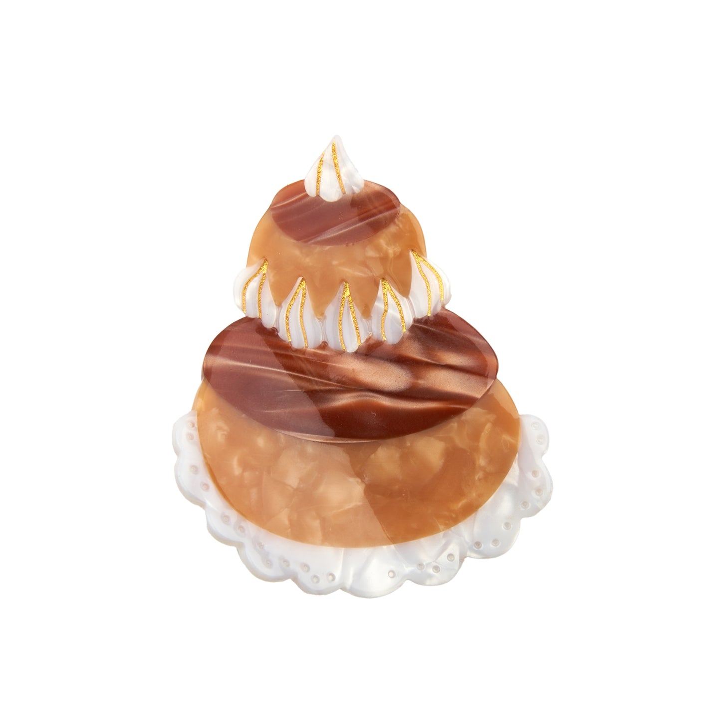 Religieuse Pastry Hair Claw