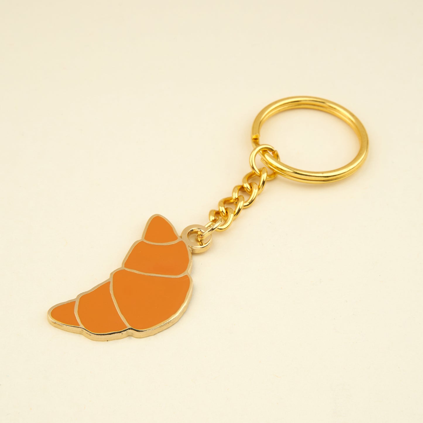 Croissant Key Ring