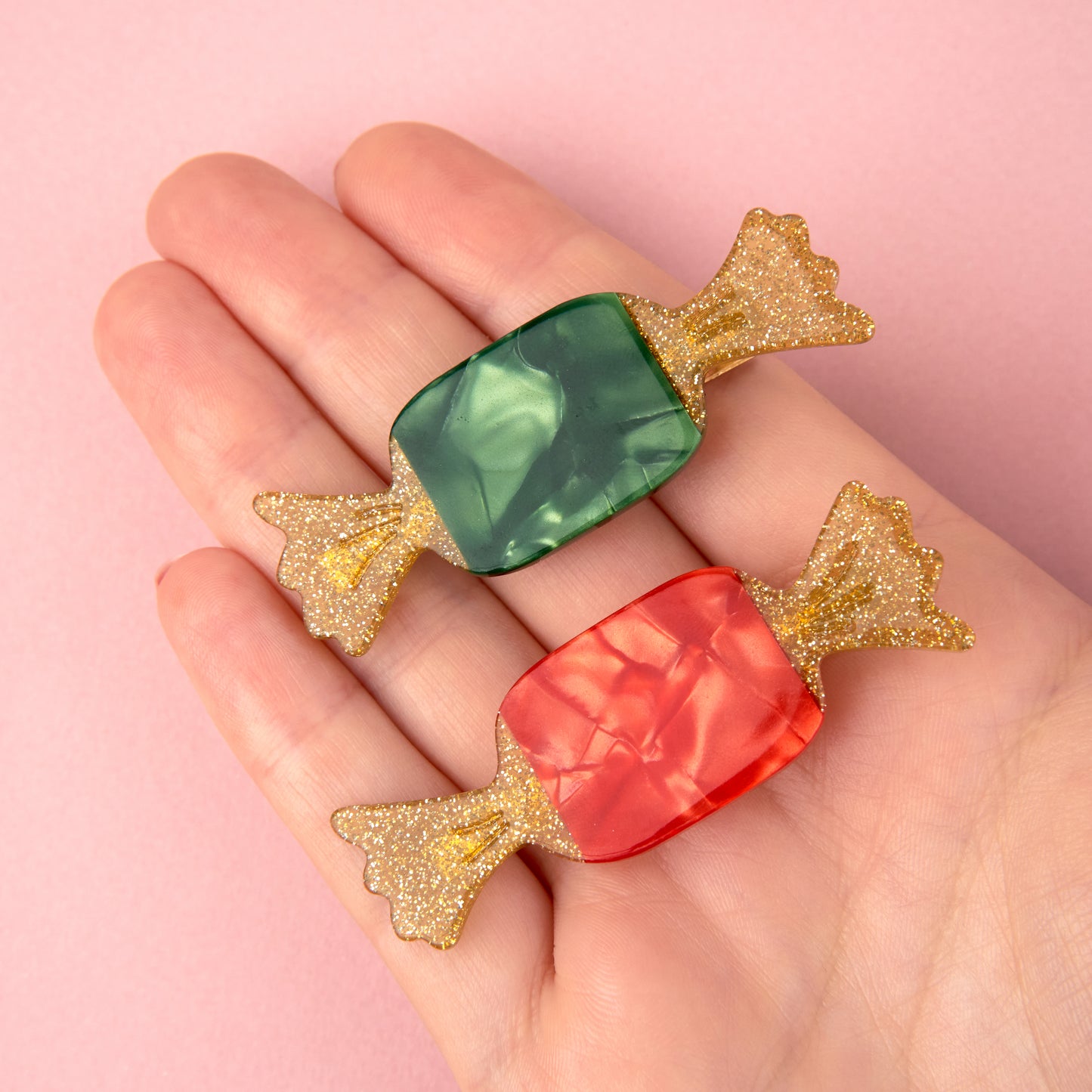 Christmas Candies Hair Clip Set