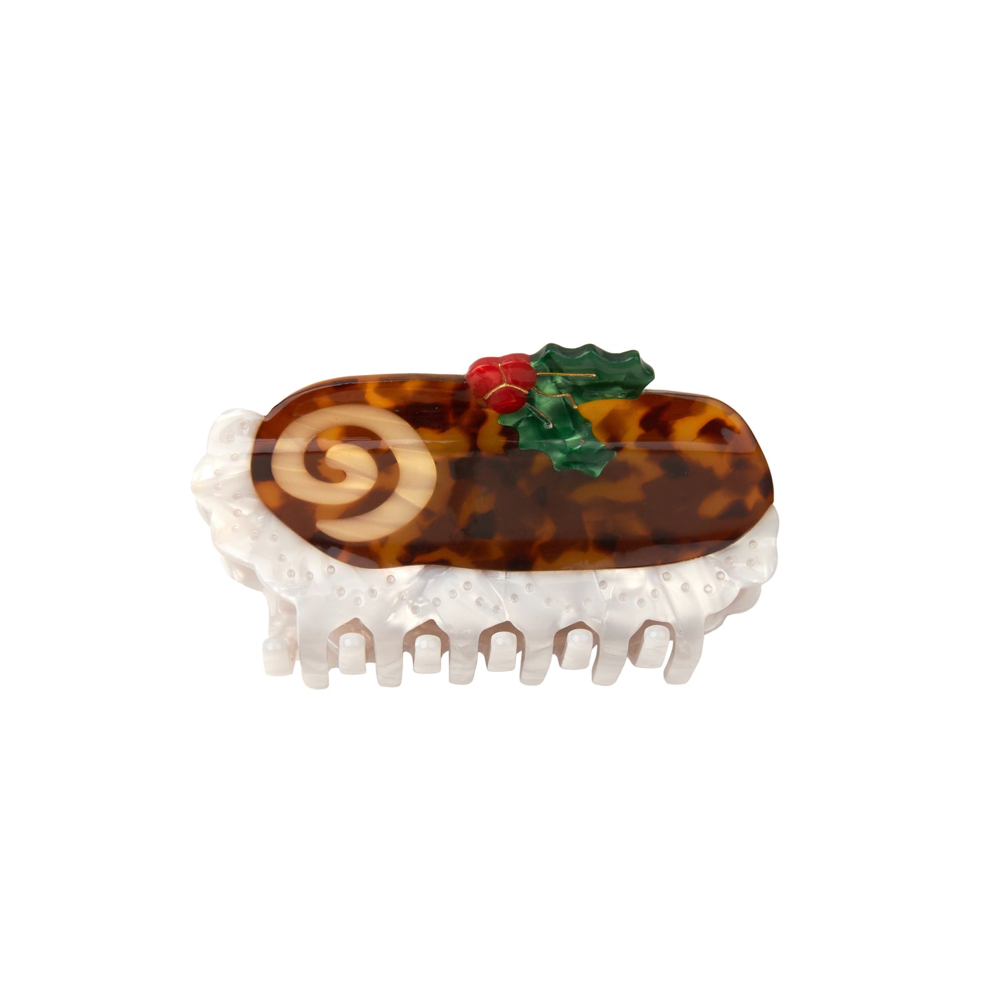 Christmas Log Cake Hair Claw