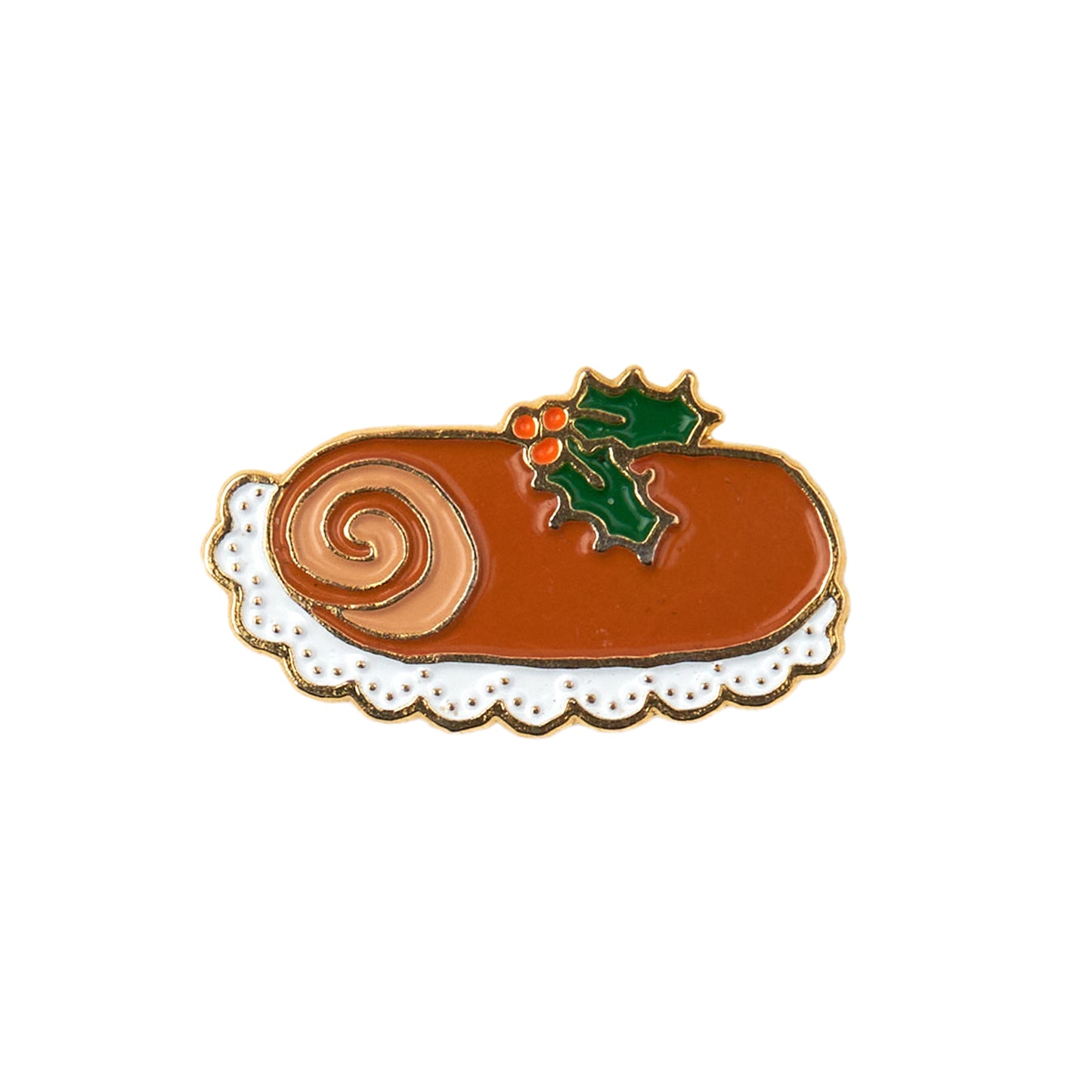 Christmas Log Cake Pin