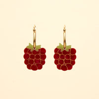 Raspberry Earrings