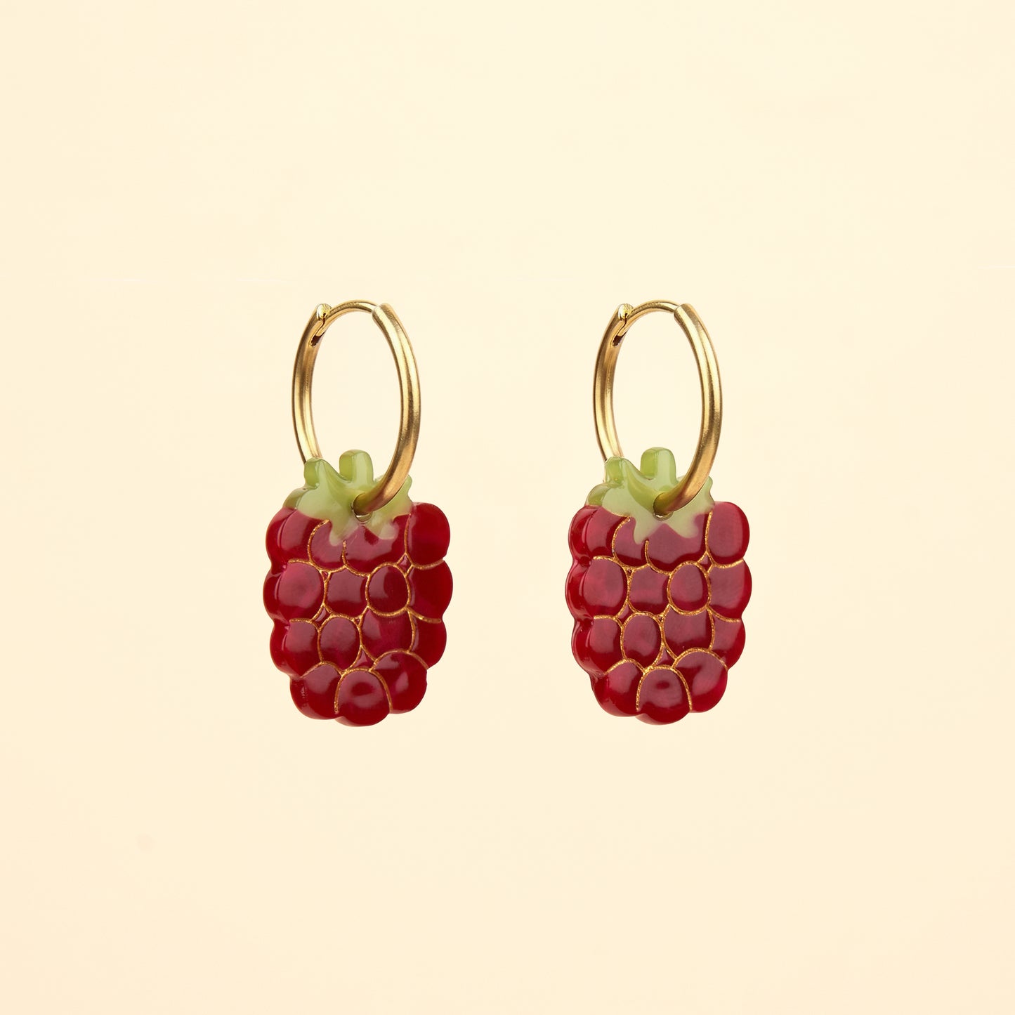 Raspberry Earrings