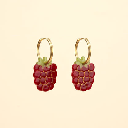 Raspberry Earrings