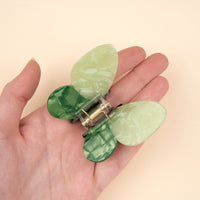 Green butterfly Hair Claw