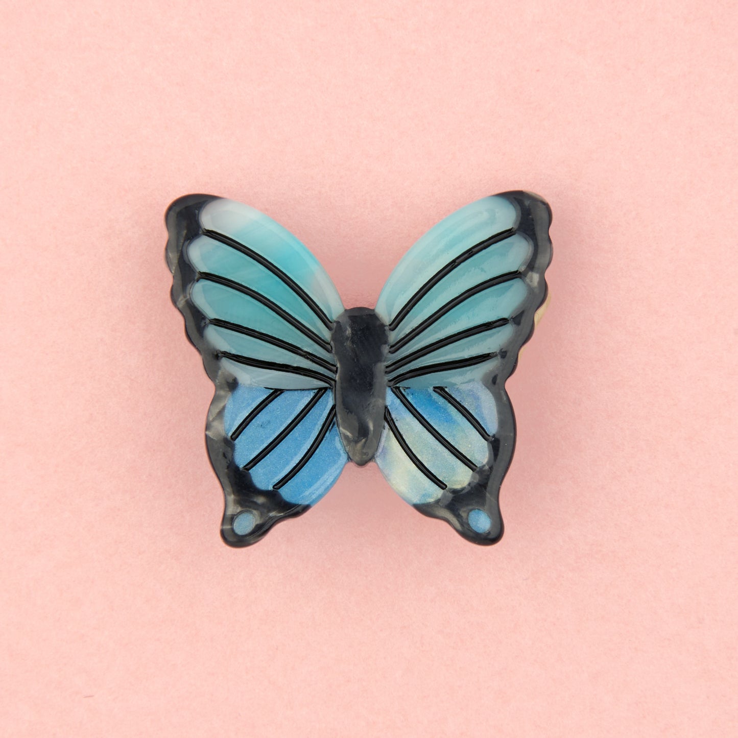 Barrette Papillon Bleu