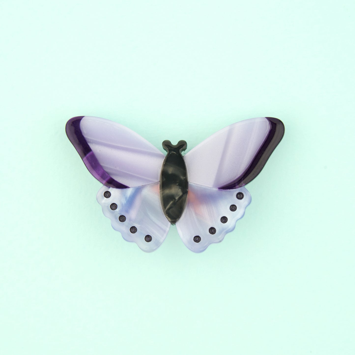 Barrette Papillon Mauve