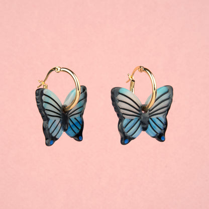 Blue Butterfly Earrings