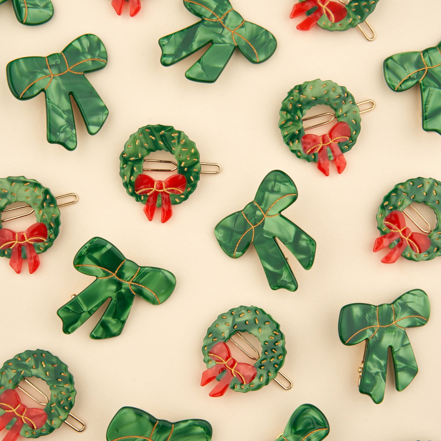 Barrette Couronne Sapin