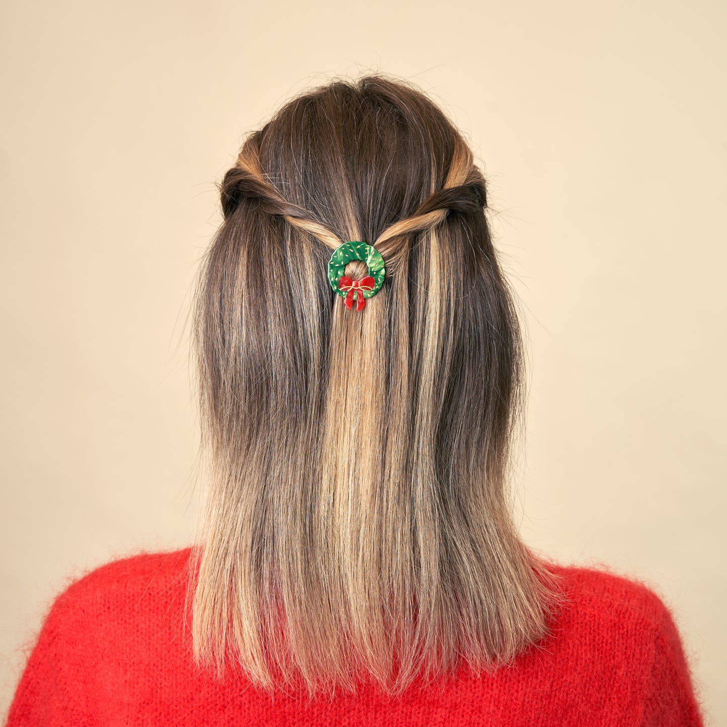 Barrette Couronne Sapin