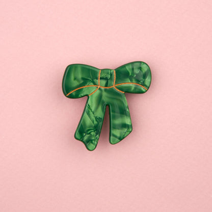 Barrette Noeud Vert