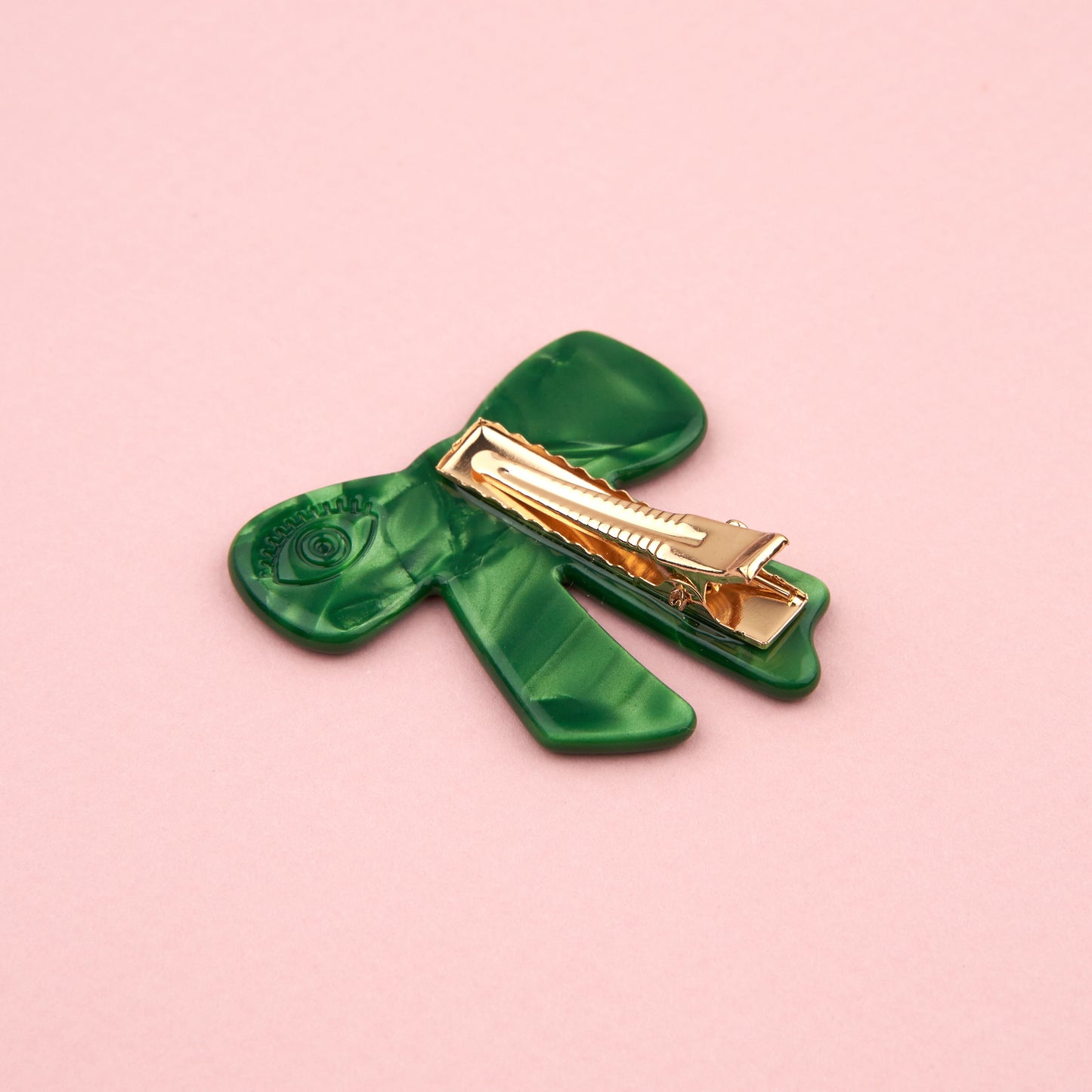 Barrette Noeud Vert