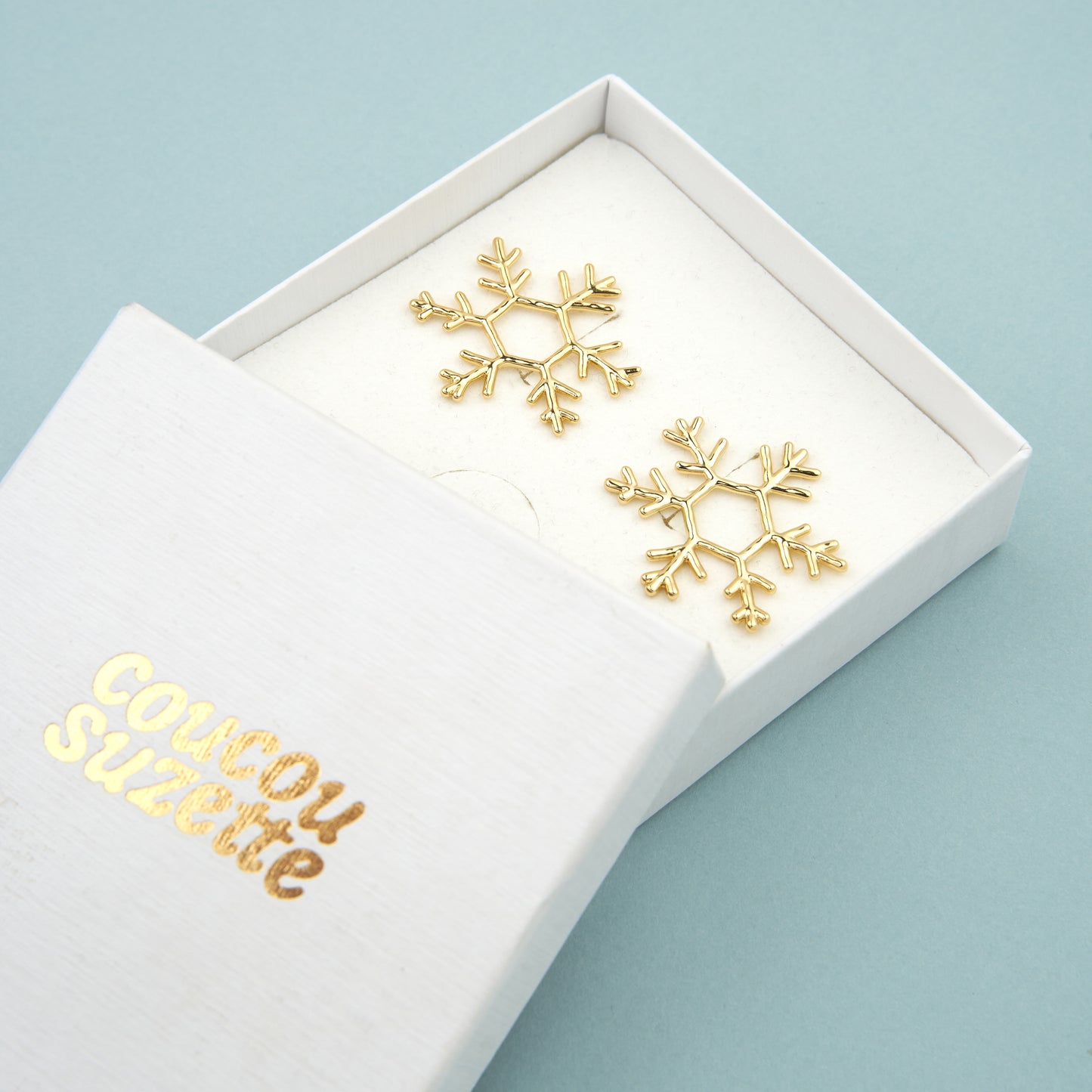 Boucles d'oreilles Flocon