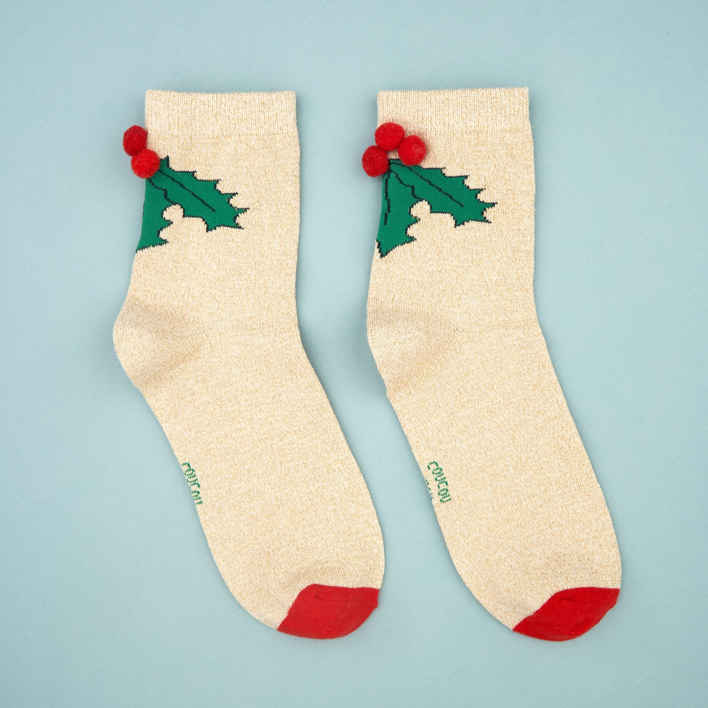 Chaussettes Houx à Pompons