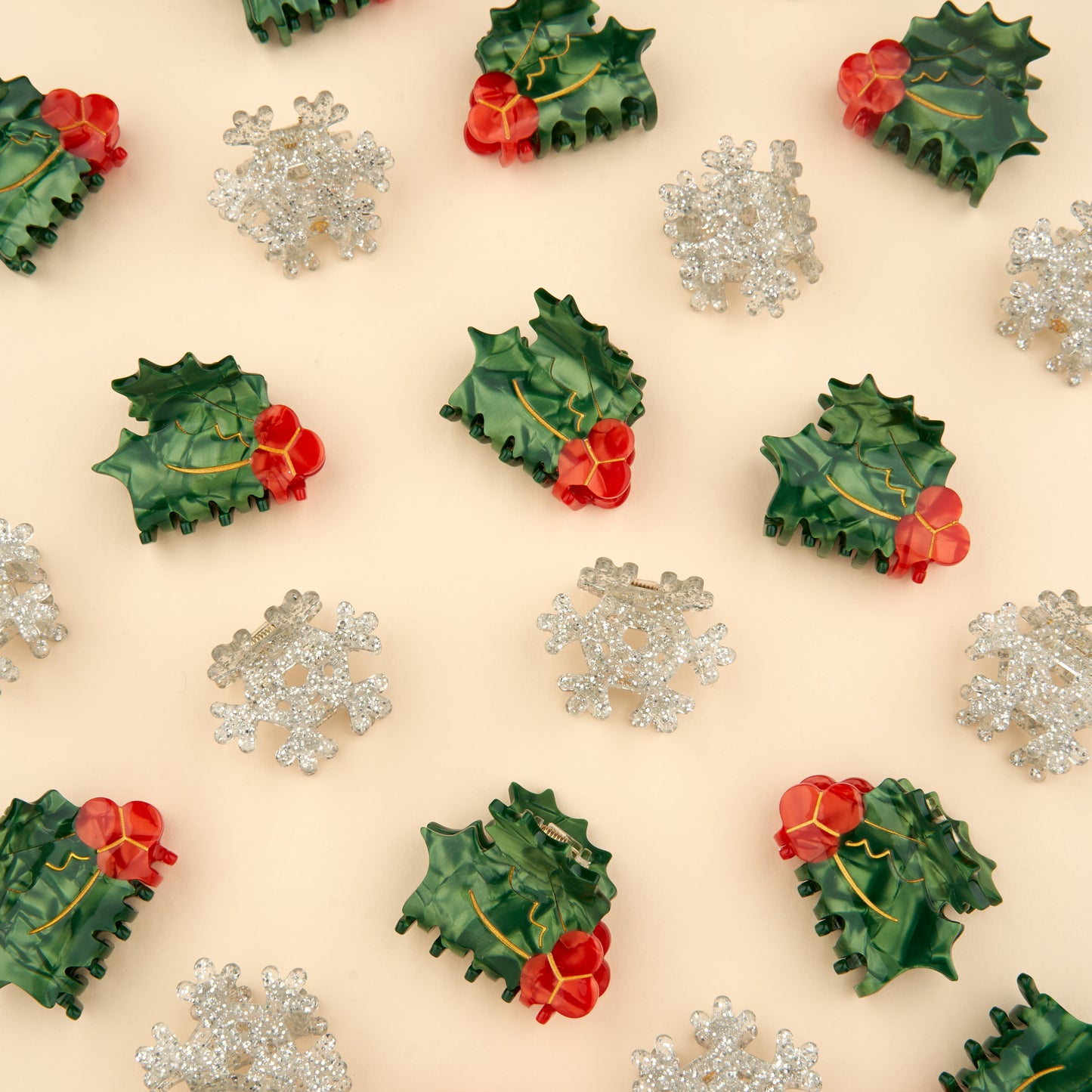 Mini pince à cheveux Flocon