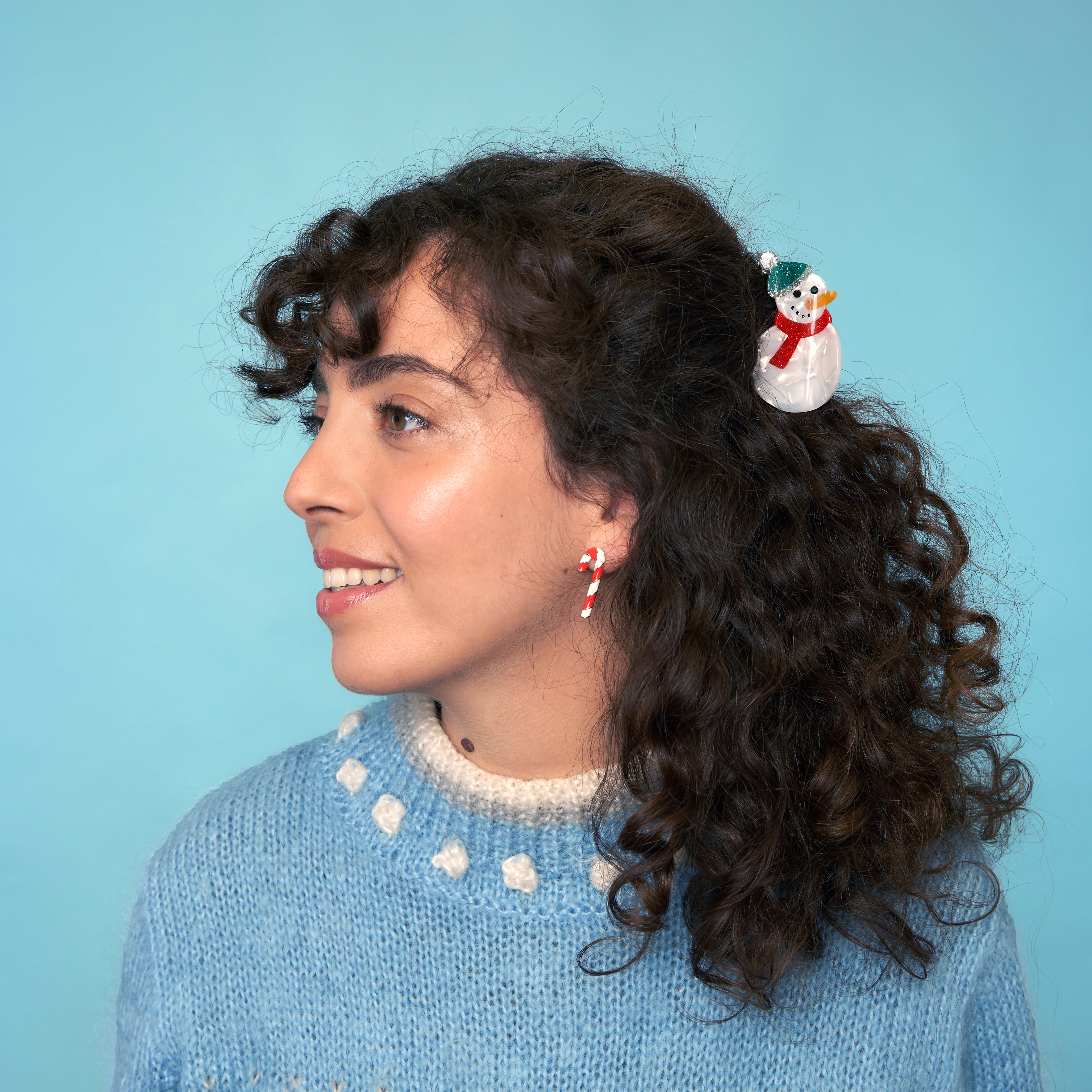 Snowman Hair Claw - Christmas Holiday Accessory | Coucou Suzette