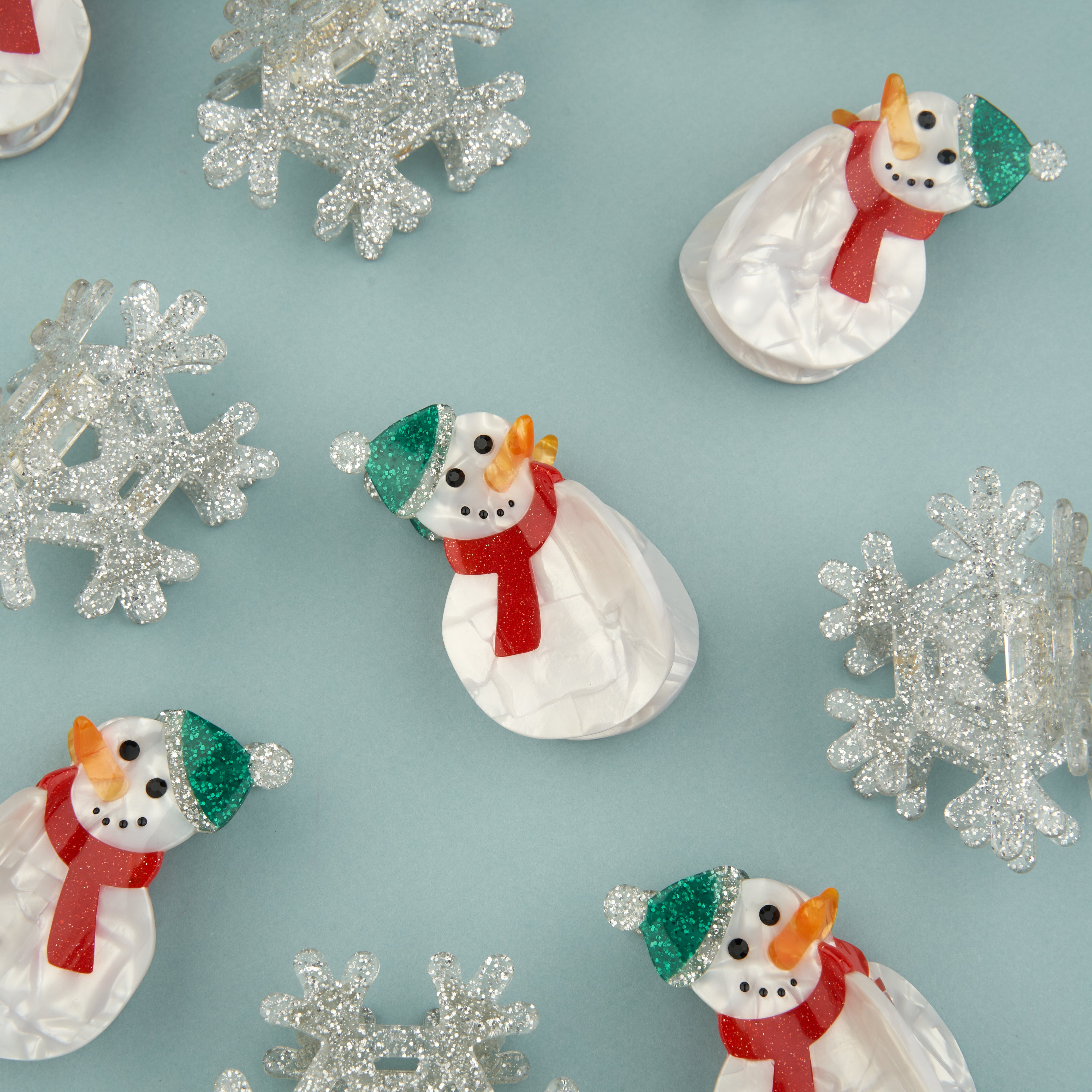 Snowman Hair Claw - Christmas Holiday Accessory | Coucou Suzette