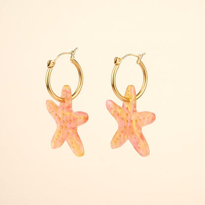 Boucles d'oreilles Étoile de mer