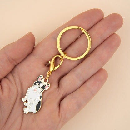 Porte-clé - Médaille Bouledogue