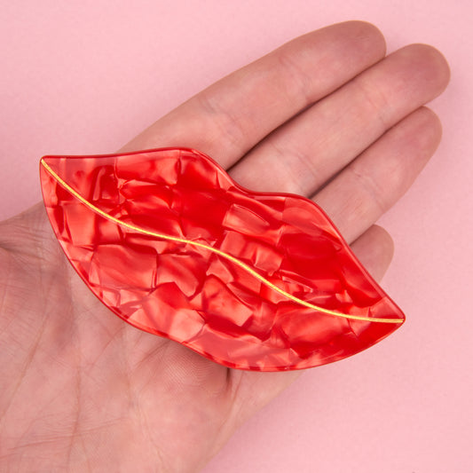 Pince à cheveux Bouche - Dents en métal