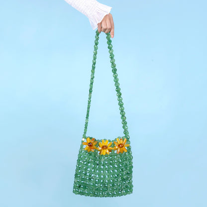 Sunflower Beaded Bag