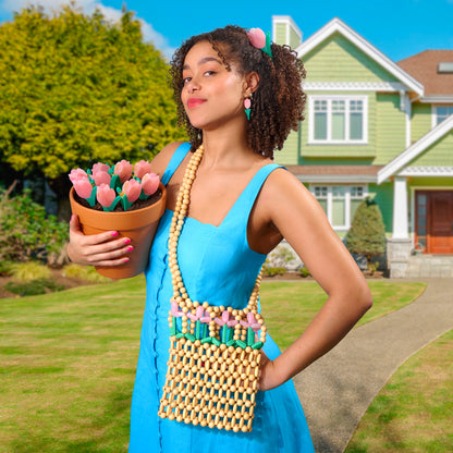 Tulip Beaded Bag