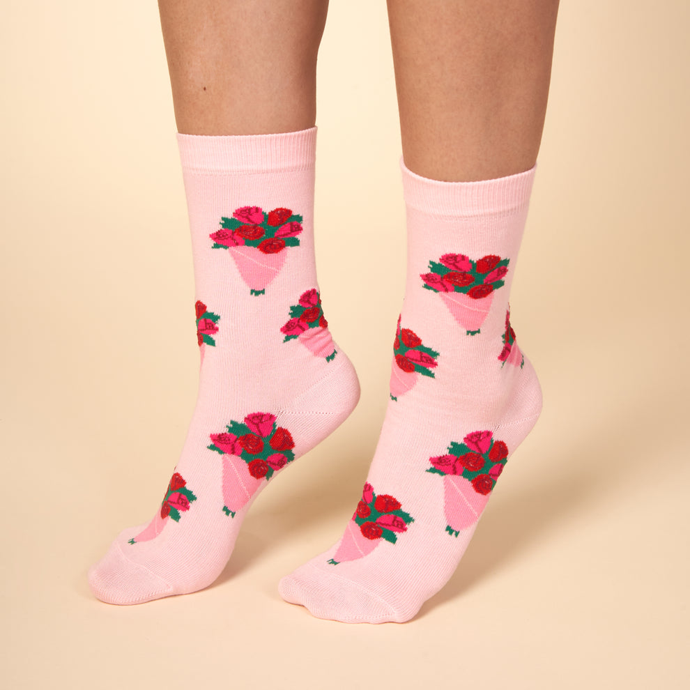 Chaussettes Bouquet de Roses – Fabriquées en France | Coucou Suzette