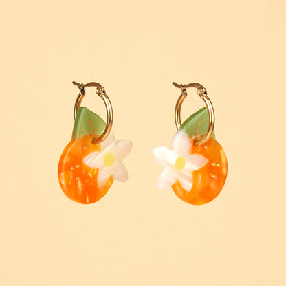 Orange Blossom Earrings