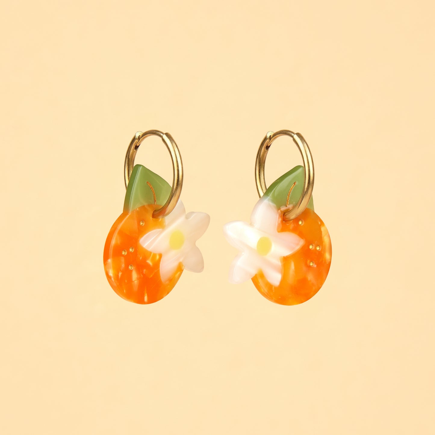 Boucles d'oreilles Fleur d'Oranger