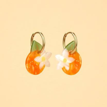 Boucles d'oreilles Fleur d'Oranger