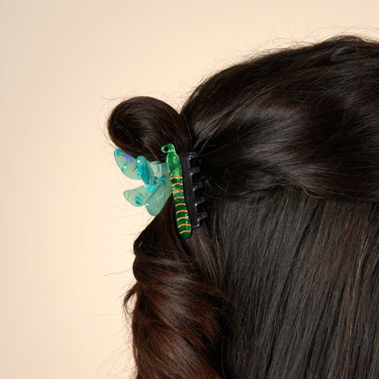 Green Dragonfly Hair Claw