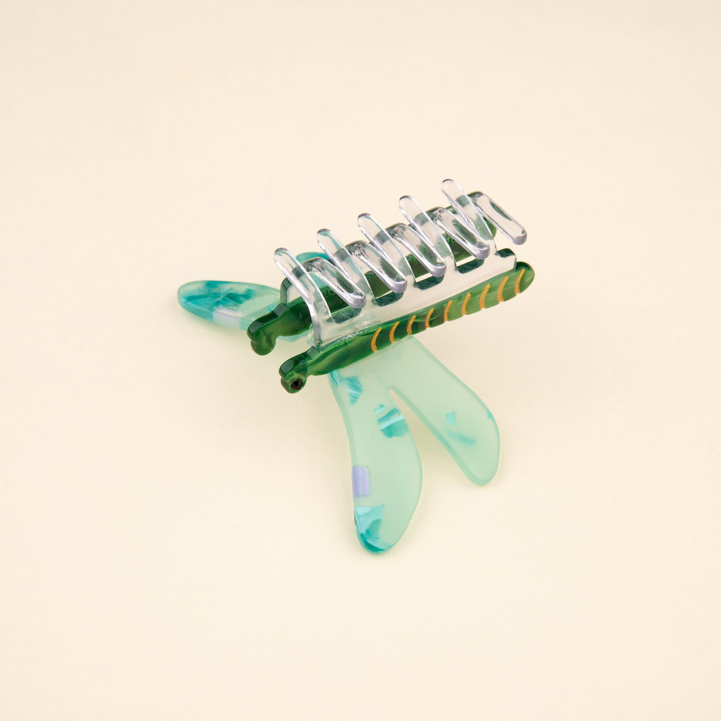 Green Dragonfly Hair Claw