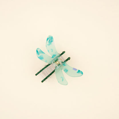 Green Dragonfly Hair Claw