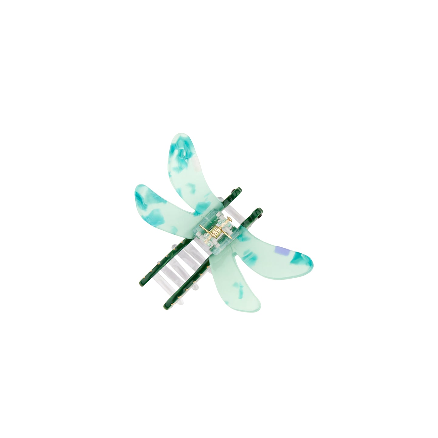 Green Dragonfly Hair Claw