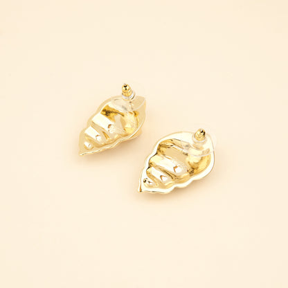 Seashell Metal Earrings