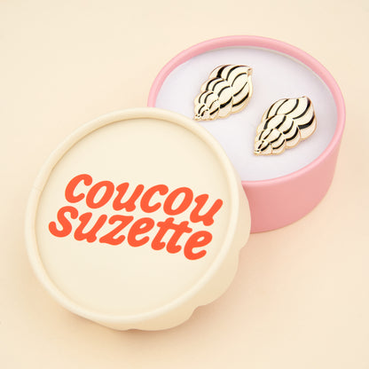 Seashell Metal Earrings