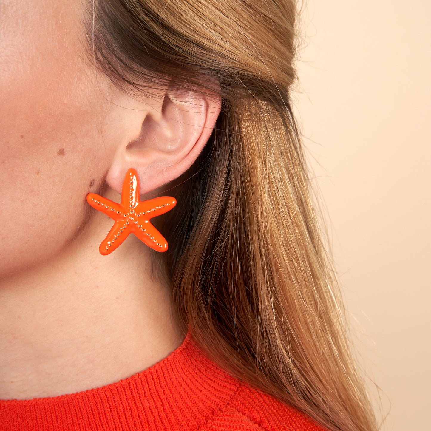 Starfish Metal Earrings
