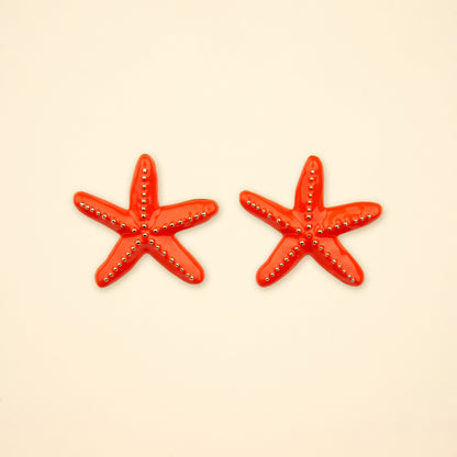 Starfish Metal Earrings