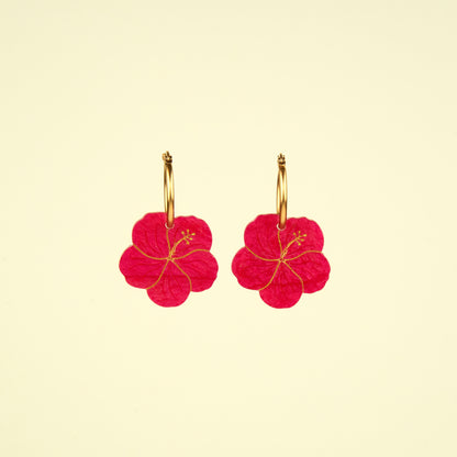 Hibiscus Earrings
