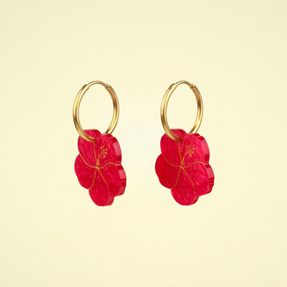 Hibiscus Earrings