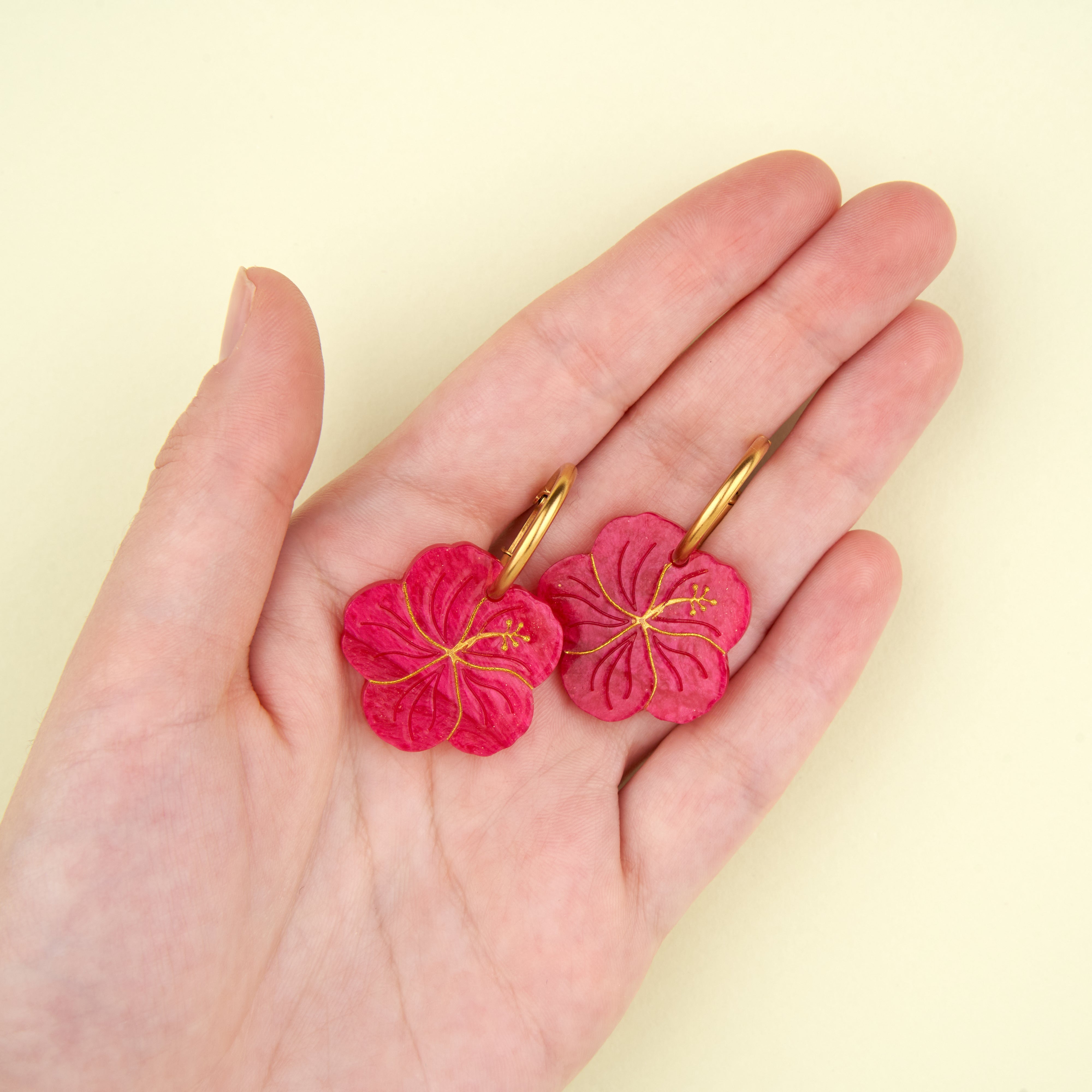 Coucou Suzette Hibiscus Earrings