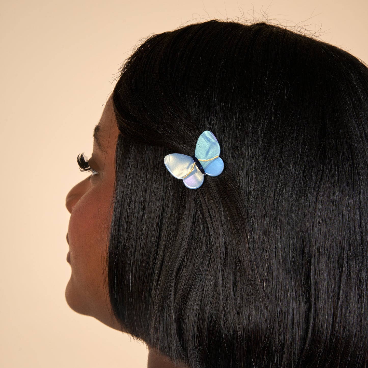 Lavender Butterfly Hair Clip