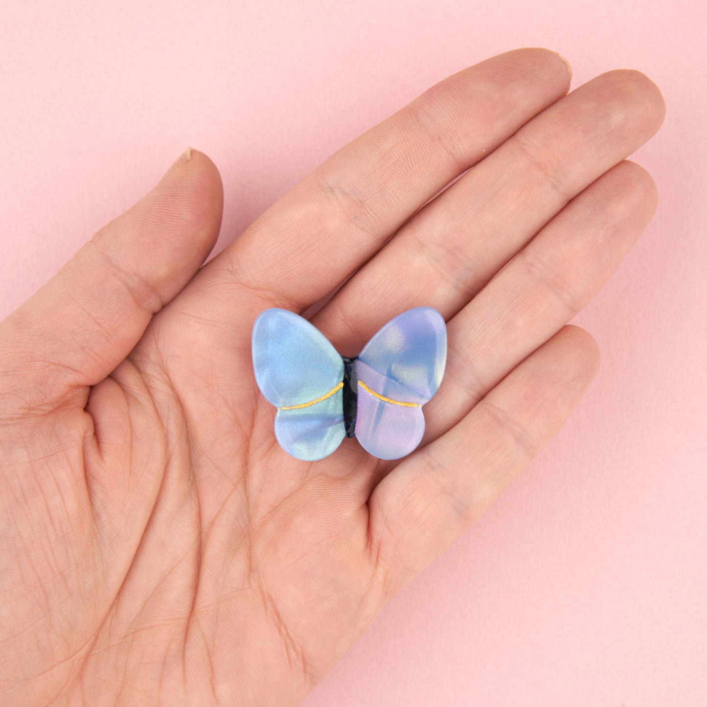 Lavender Butterfly Hair Clip